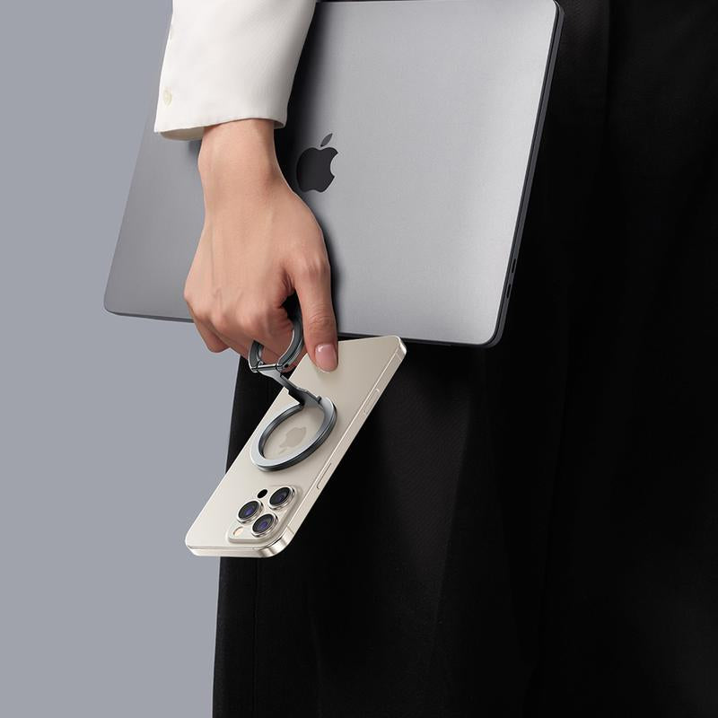 Double-Sided Magnetic Phone Stand Adjustable & Compatible with Iphone 12-17 Series Portable Multi-Scene Use Operable with One Hand Smartphone Cellphone Mount