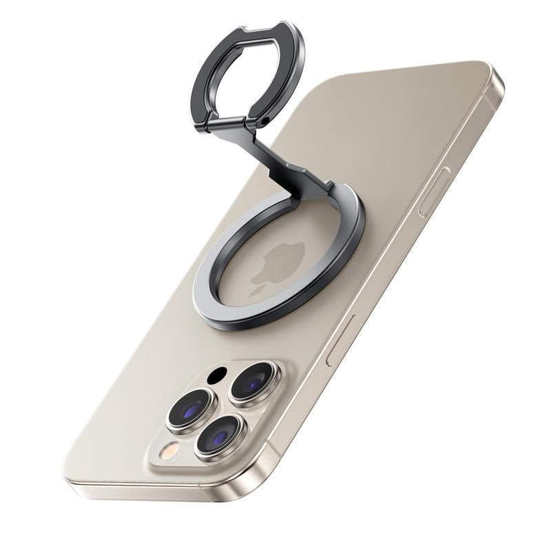 Double-Sided Magnetic Phone Stand Adjustable & Compatible with Iphone 12-17 Series Portable Multi-Scene Use Operable with One Hand Smartphone Cellphone Mount