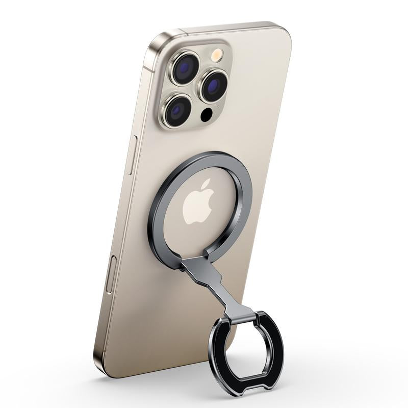 Double-Sided Magnetic Phone Stand Adjustable & Compatible with Iphone 12-17 Series Portable Multi-Scene Use Operable with One Hand Smartphone Cellphone Mount