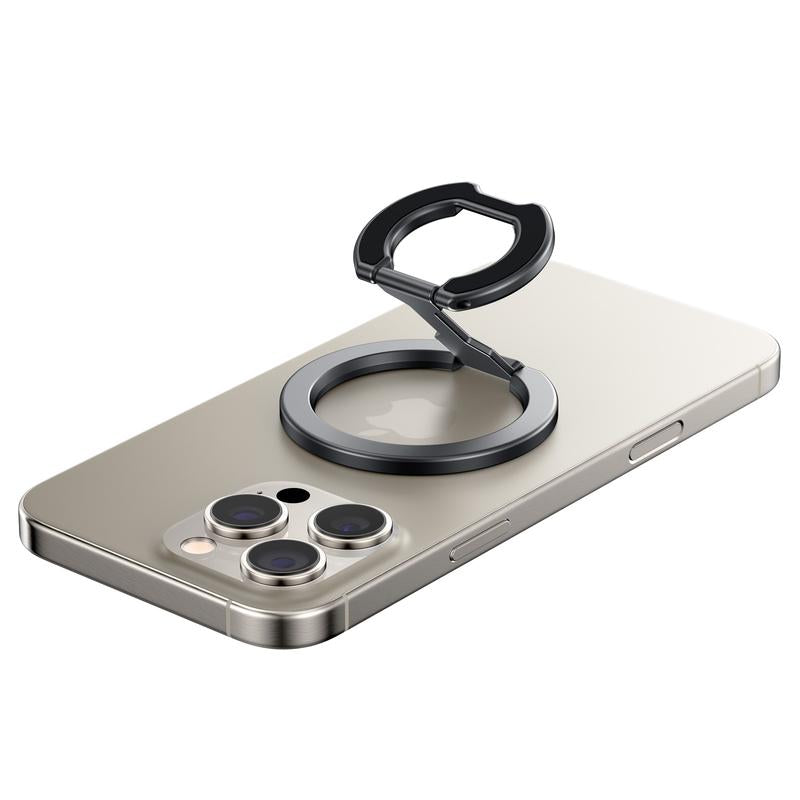 Double-Sided Magnetic Phone Stand Adjustable & Compatible with Iphone 12-17 Series Portable Multi-Scene Use Operable with One Hand Smartphone Cellphone Mount